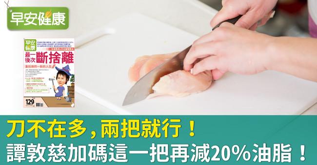 刀不在多,兩把就行!譚敦慈加碼這一把再減20%油脂!