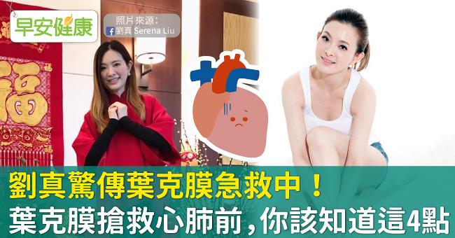 劉真驚傳葉克膜急救中!葉克膜搶救心肺前,你該知道這4點