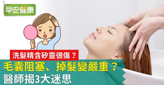洗髮精含矽靈很傷？毛囊阻塞、掉髮變嚴重？醫師揭3大迷思
