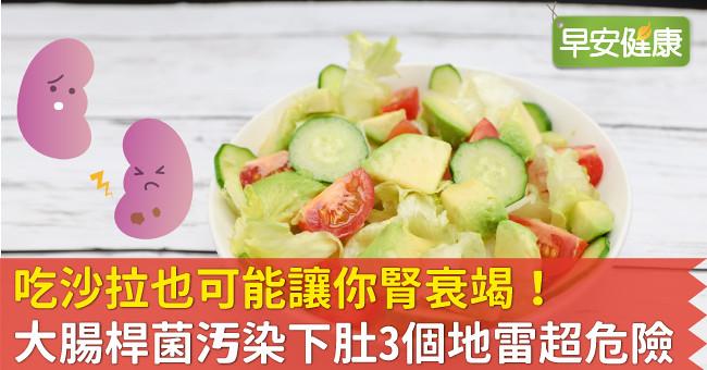 吃沙拉也可能讓你腎衰竭!大腸桿菌污染下肚3個地雷超危險